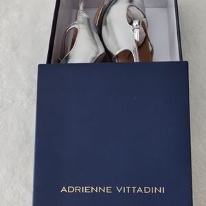 Adrienne Vittadini Silver Heels